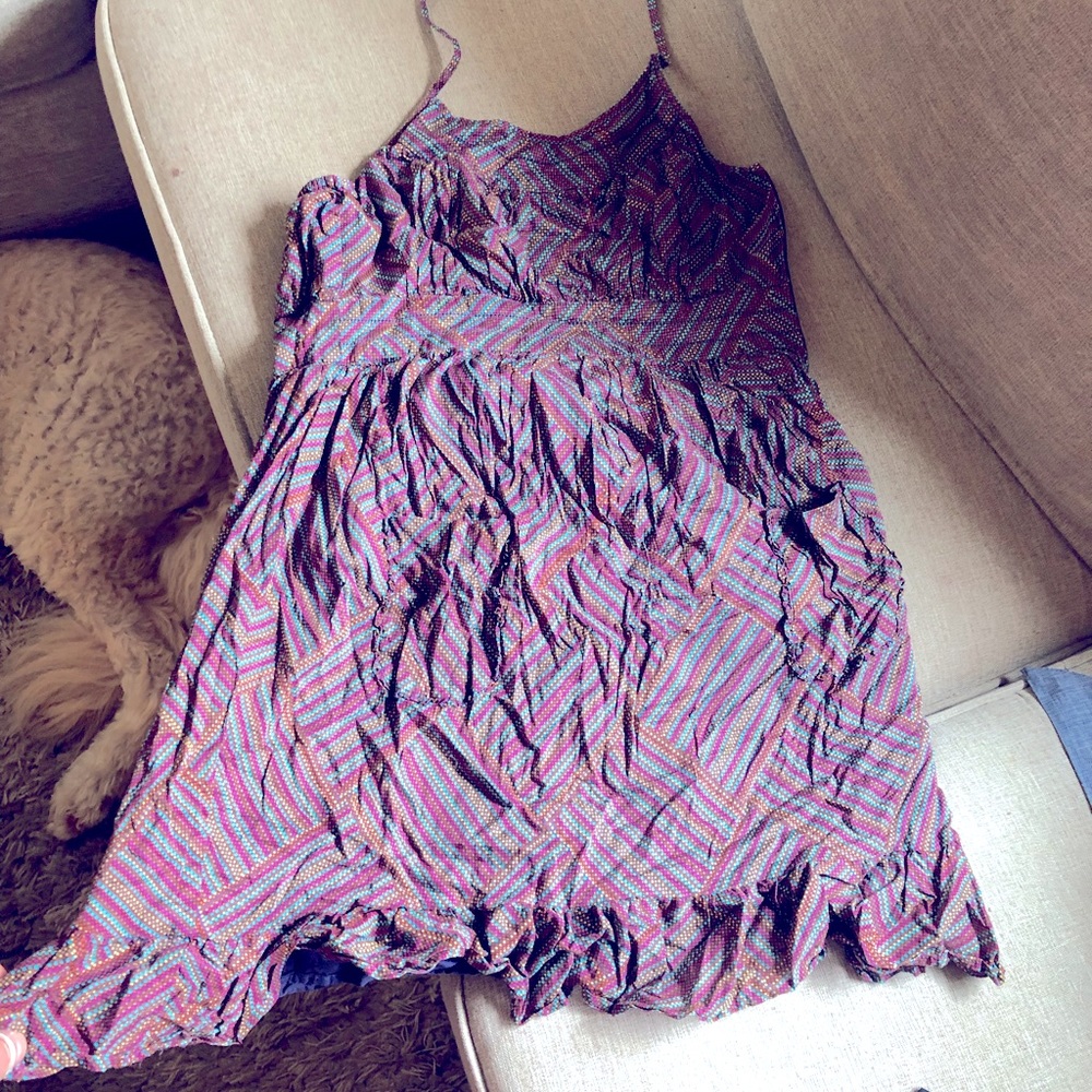 Summer colorful halter dress - urban outfitters